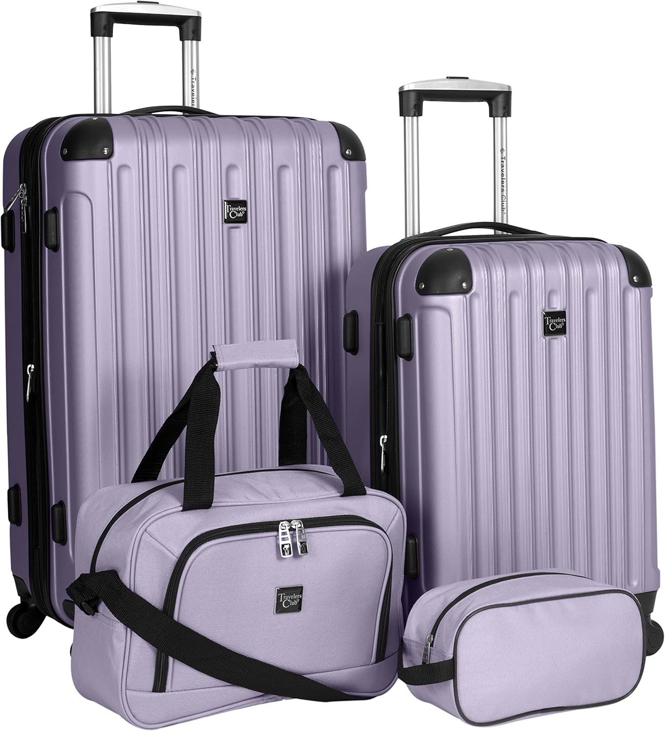 Hardside Travel Luggage Lilac Set of 4