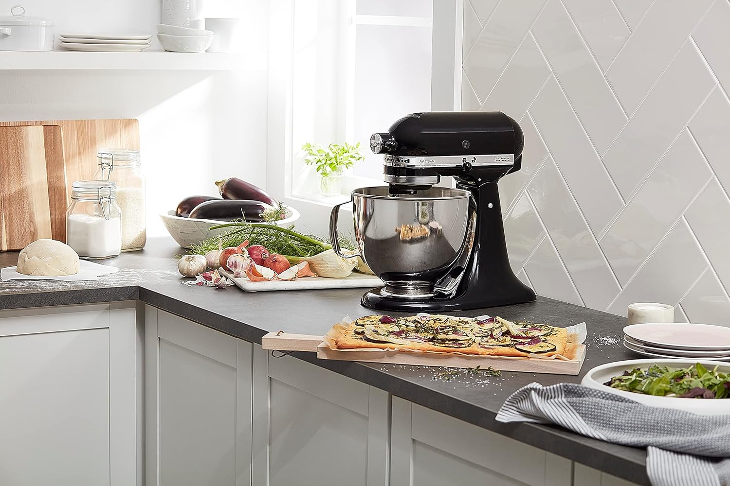 KitchenAid Artisan 5-Quart Tilt-Head Stand Mixer with Pour Flap