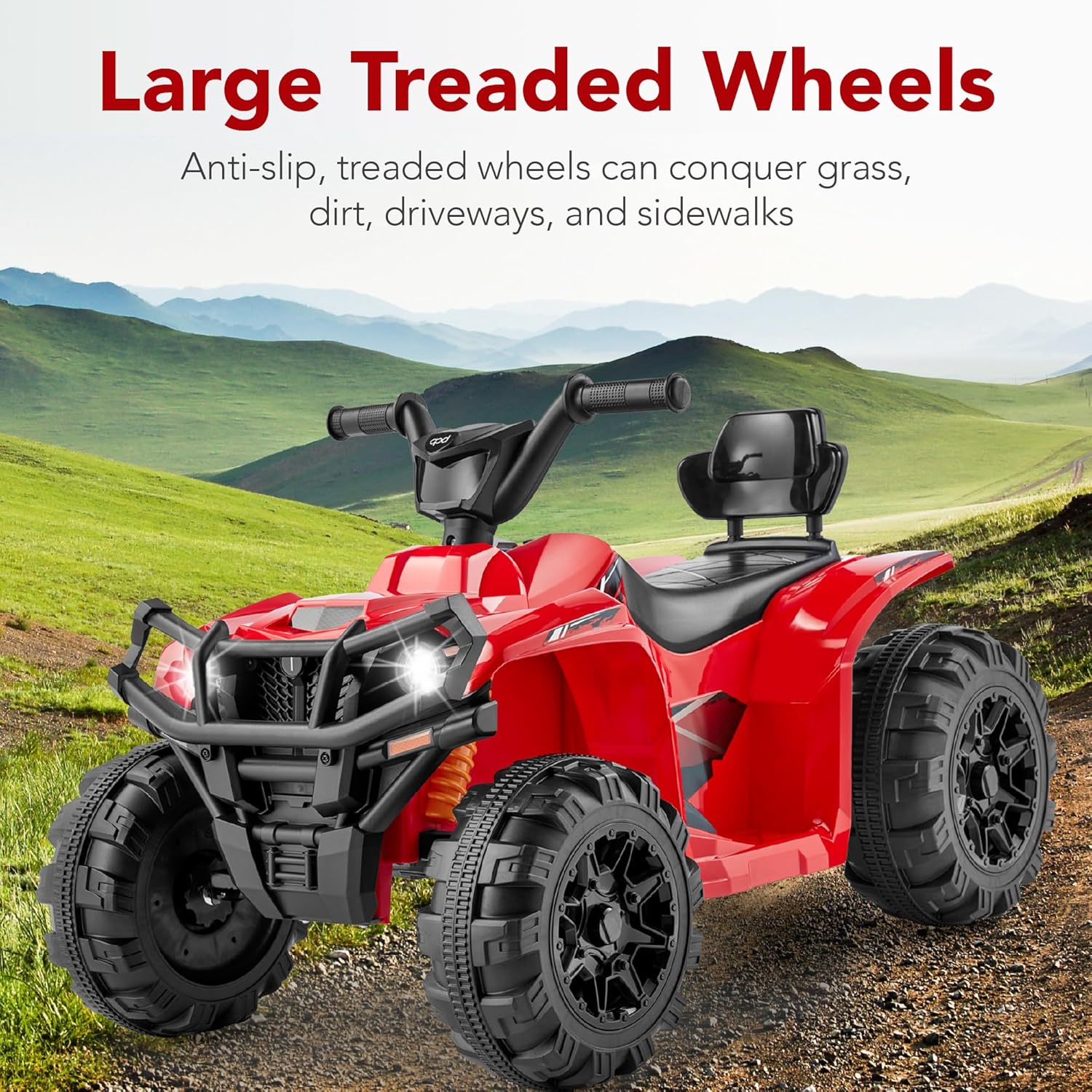 Best Choice Products 12V Kids Ride-On Electric ATV 4-Wheeler Quad Car Toy Bluetooth Audio