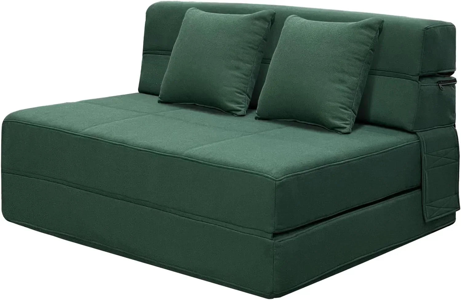 60 inch pull out sofa bed memory foam sofa with 2 pillows futon bed guest bed and pull out sofa