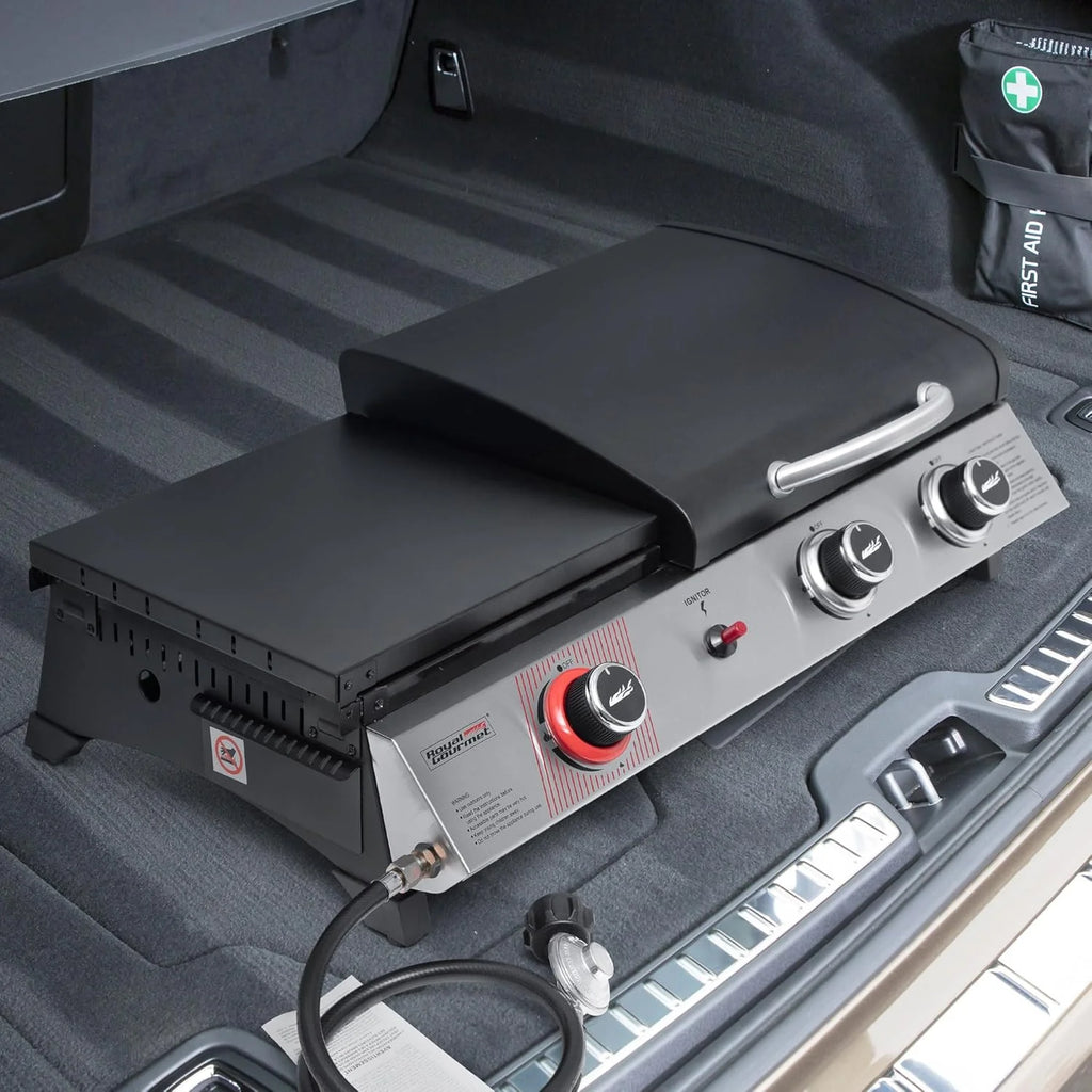 Royal Gourmet PD1305H 3 Burner Propane Gas Grill and Griddle Combo Lid 3-in-1 Grill Griddle Combo