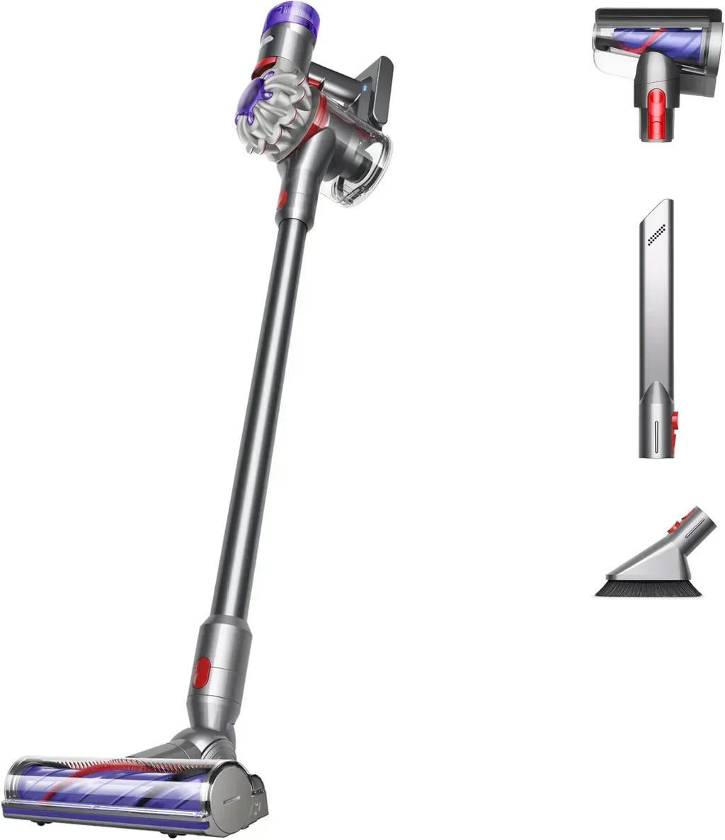Cordless vacuum cleaner silver/nickel
