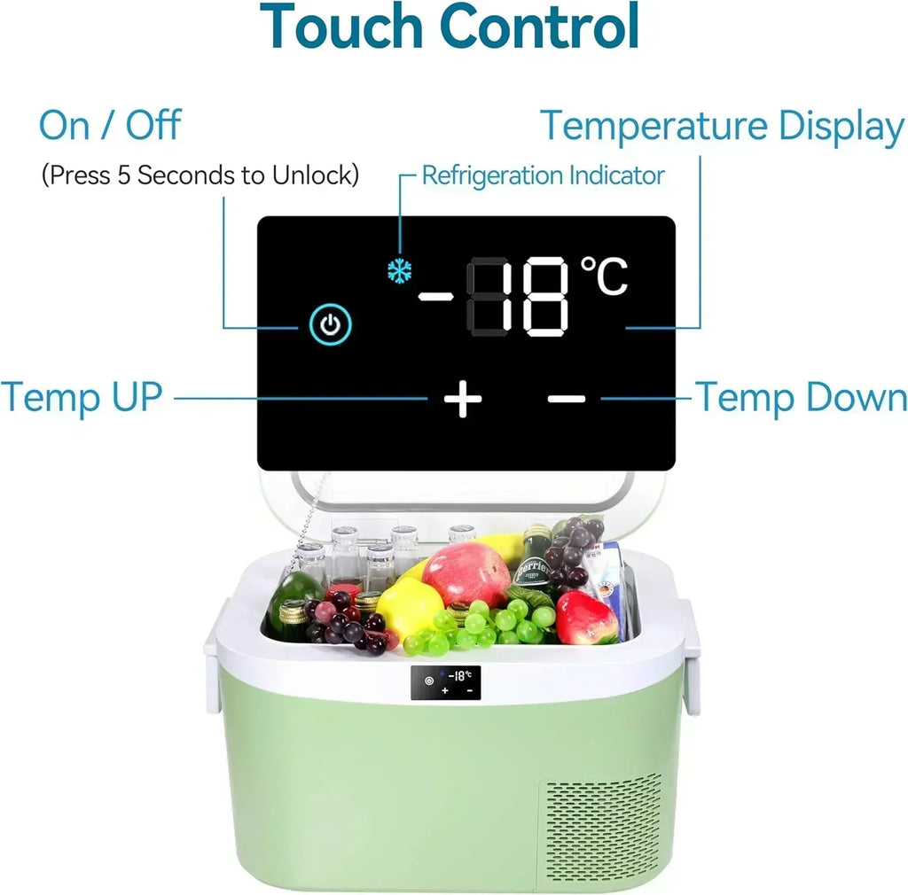 Car Fridge Portable 12 Volt Refrigerator 23 Quart (22 Liter) Freezer Compressor Cooler 12V/24V