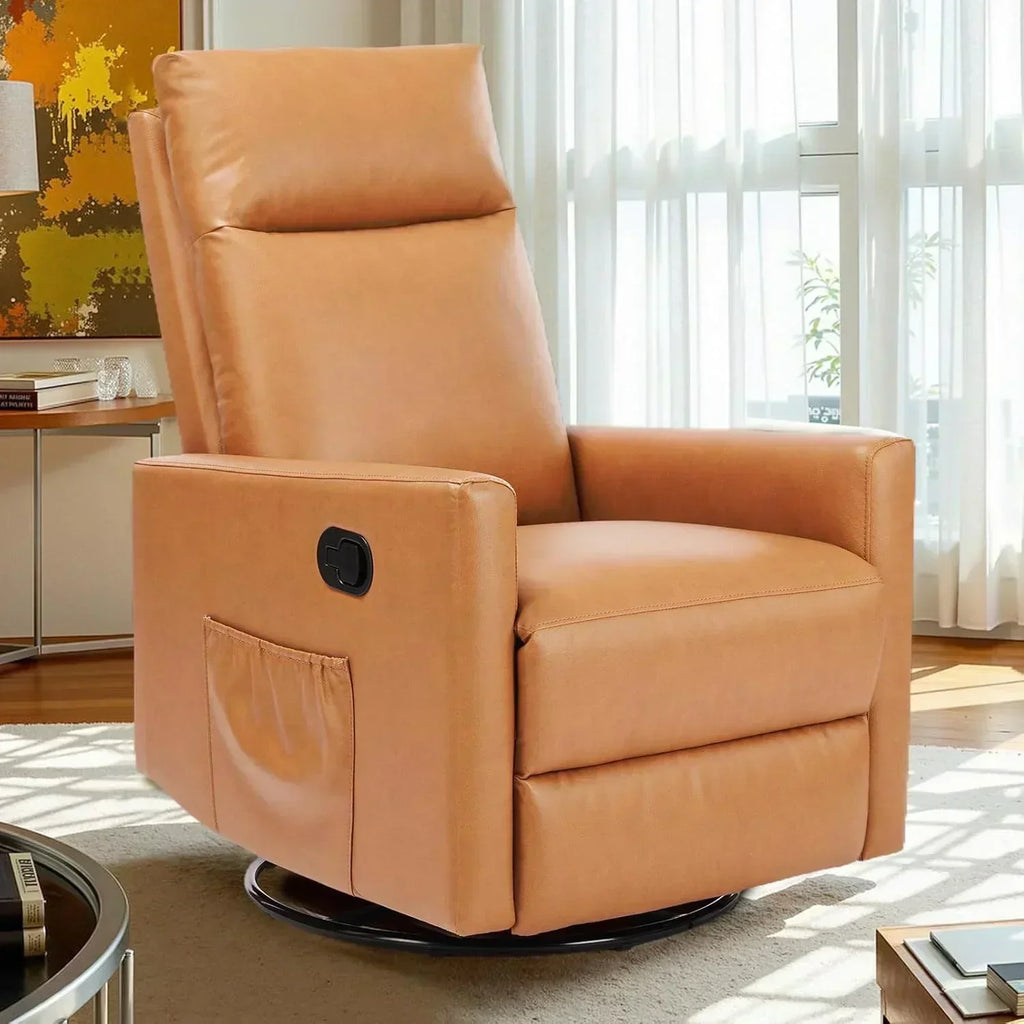 Sweet and crisp rocking chair 360 degree rotating recliner with sliding function