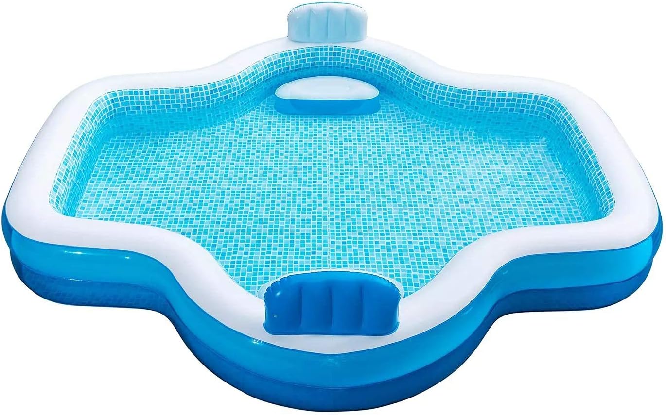 Members Mark Elegant Family Pool 10 Feet Long 2 Inflatable Seats