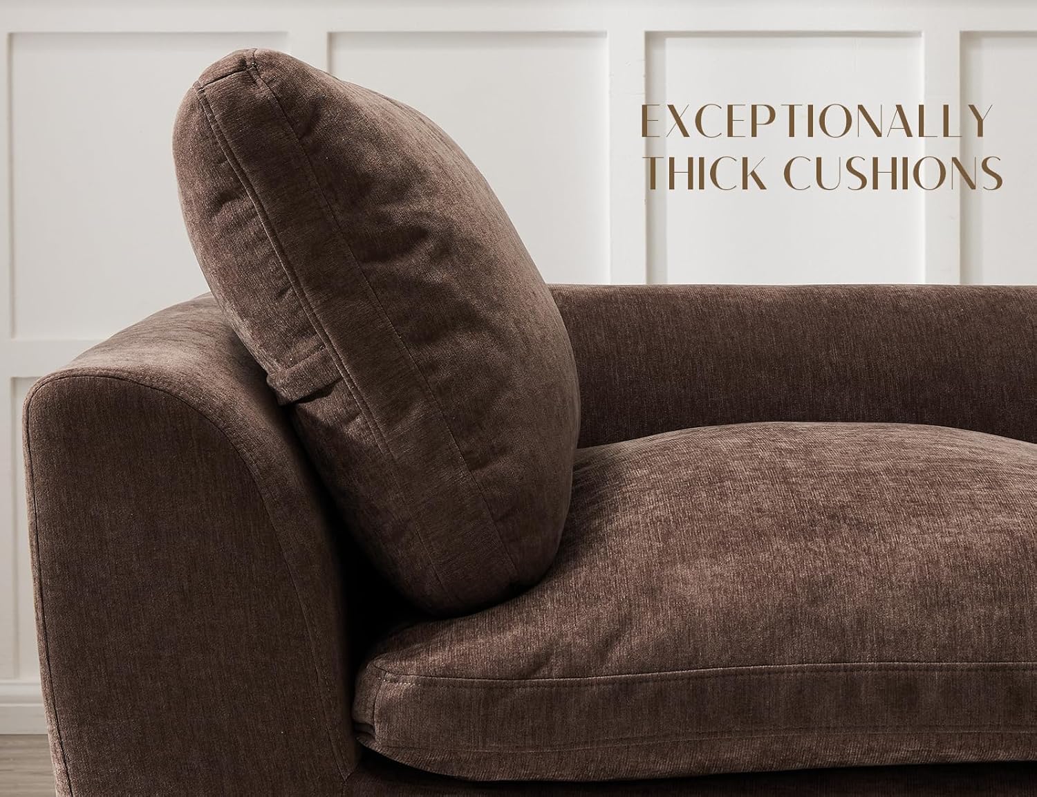 110 inch cloud sectional sofa for living room convertible L-shaped sofa 3 seater sectional sofa