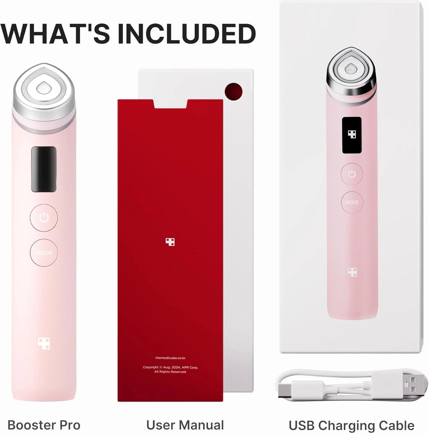 medicube Booster Pro | 6-in-1 Real Glass Glow Beauty Massager | for Clear, Radiant