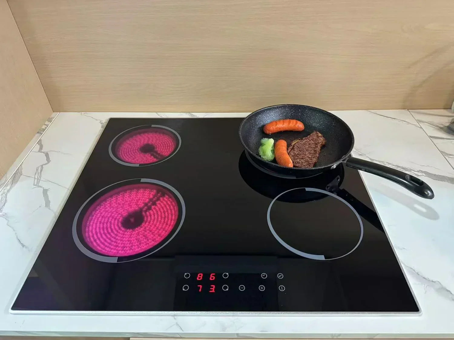 Electric Cooktop 30 Inch - 5 Burners Built-in Ceramic Cooktop 30 Electric Stove Top