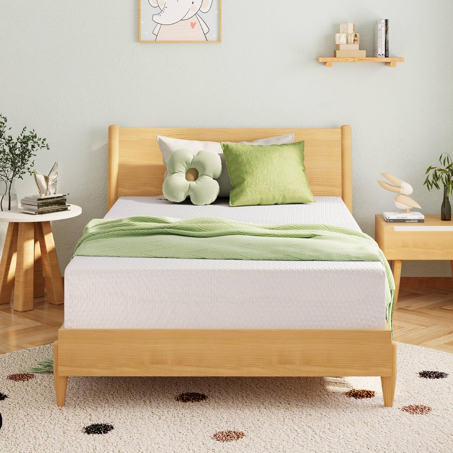 8-inch double mattress with memory foam for medium firm support