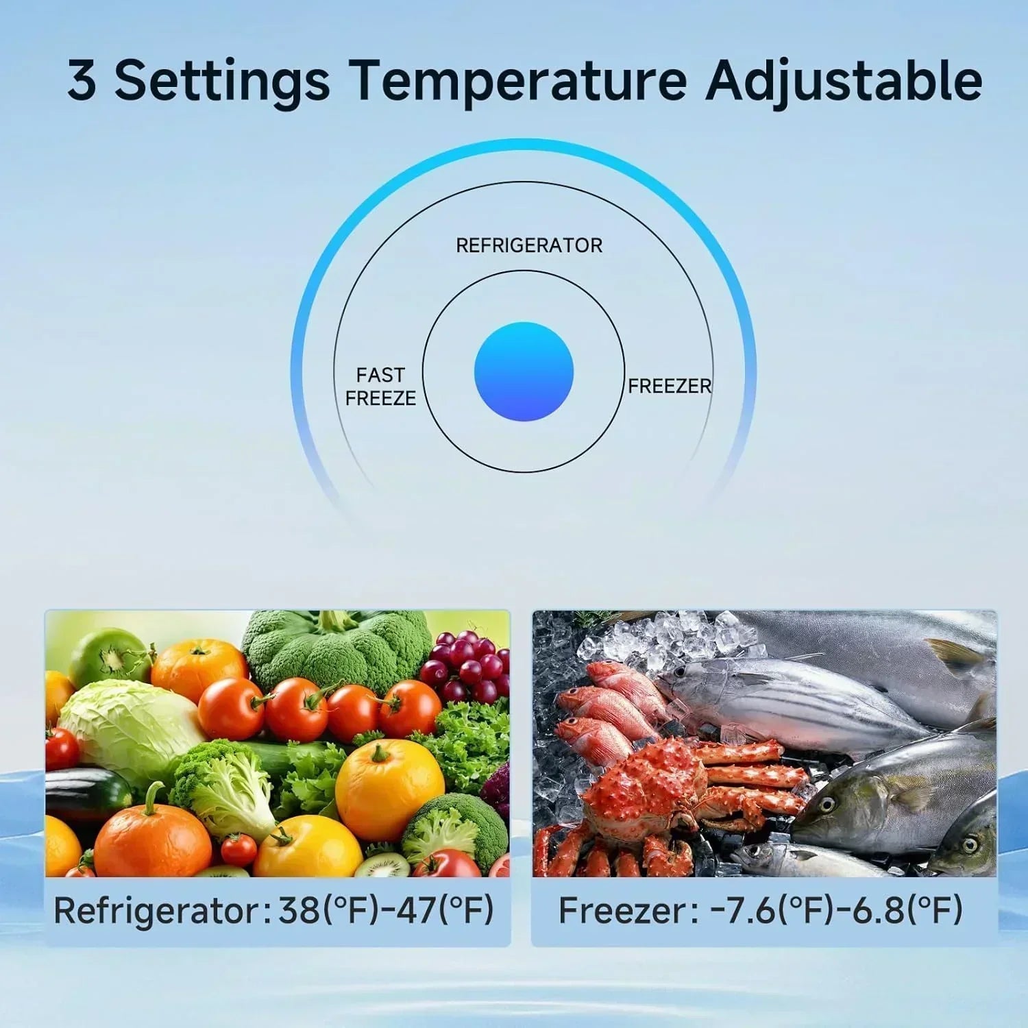 BANGSON Upright Freezer 7.0 Cu.ft Stand Up Freezer Convertible Upright Freezer/Refrigerator