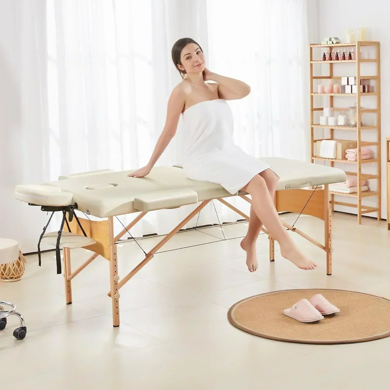 Yaheetech Massage Table Portable Lash Beds Spa Bed Massage Couch Foldable Spa Tables
