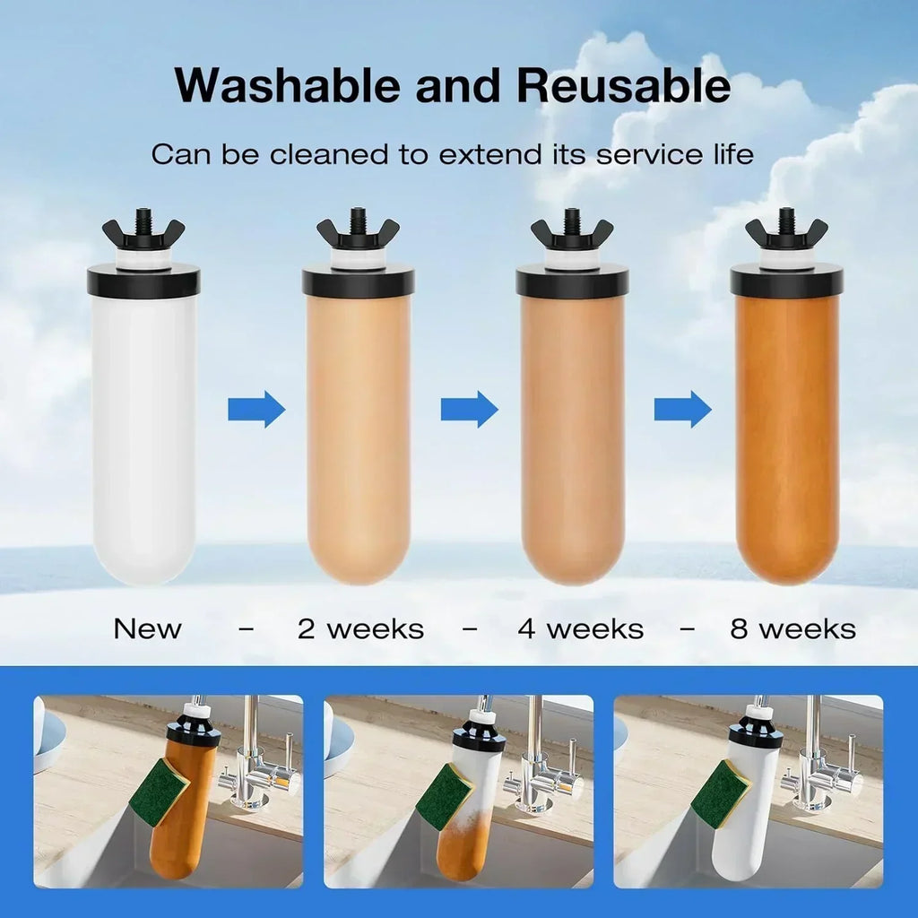 Purewell three-stage 0.01��m ultrafiltration gravity water filtration system 304