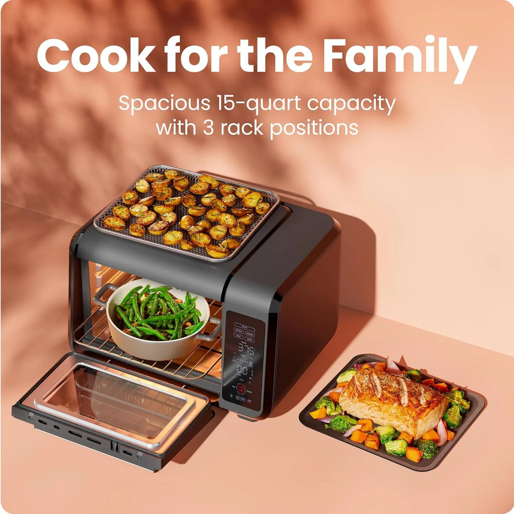 Chefman Air Fryer Toaster Oven Combo 15 Qt. Countertop Oven for Quick & Healthy Meals