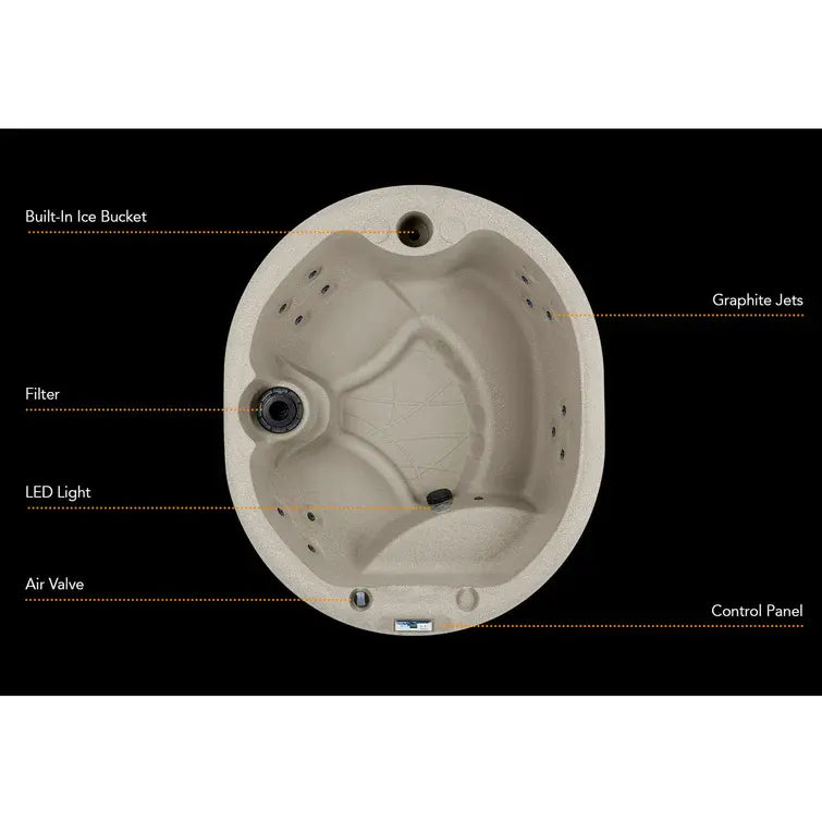 Lifesmart Spas 4 Person 13 Jet Oval Plug And Play Hot Tub