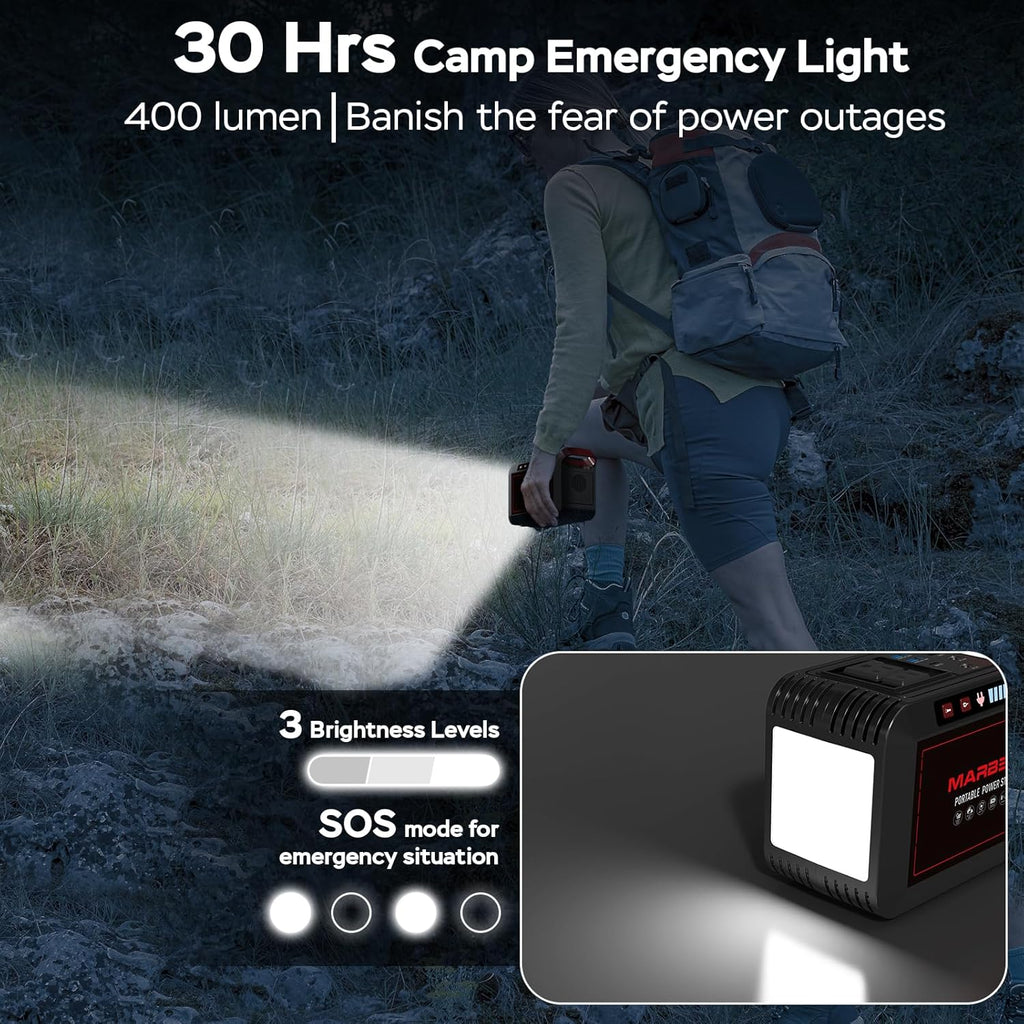 Portable Power Station 88Wh Camping Lithium Battery Solar Generator Fast Charging Power Bank