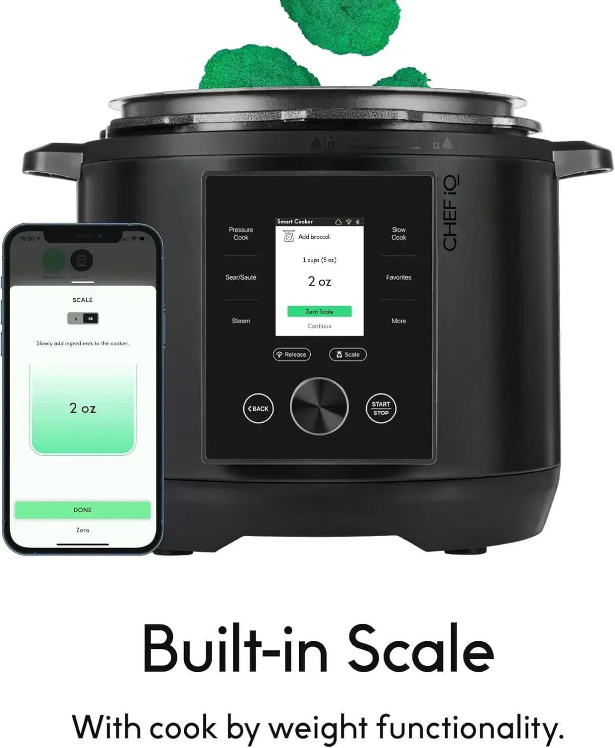 CHEF iQ Smart Pressure Cooker with WiFi and Built-in Scale 10-in-1 Multi-Cooker Rice Cooker