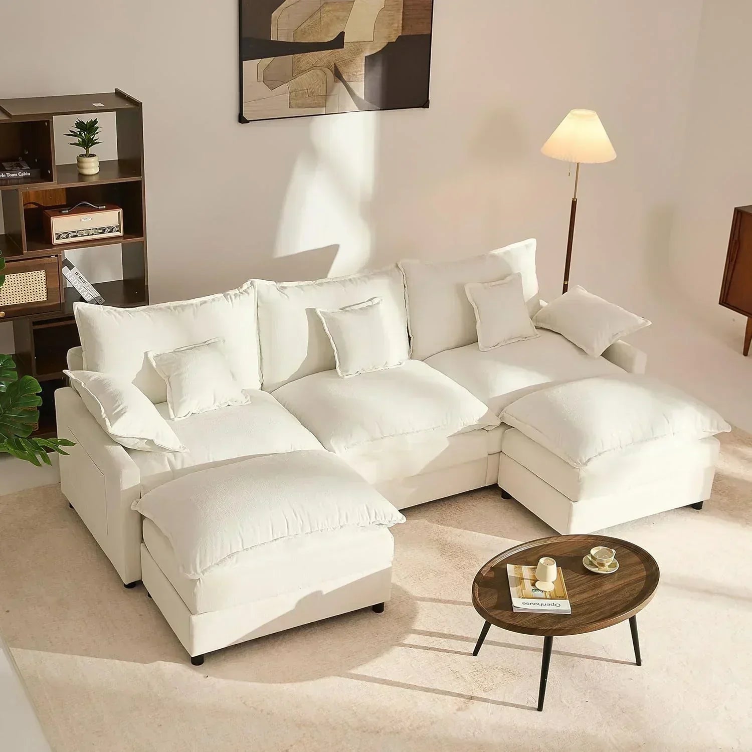 108 U-shaped sofa modular sofa Comfortable cloud sofa