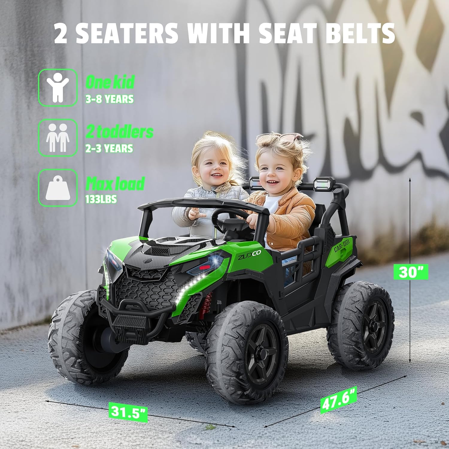Pink all-terrain car travel electric toy truck