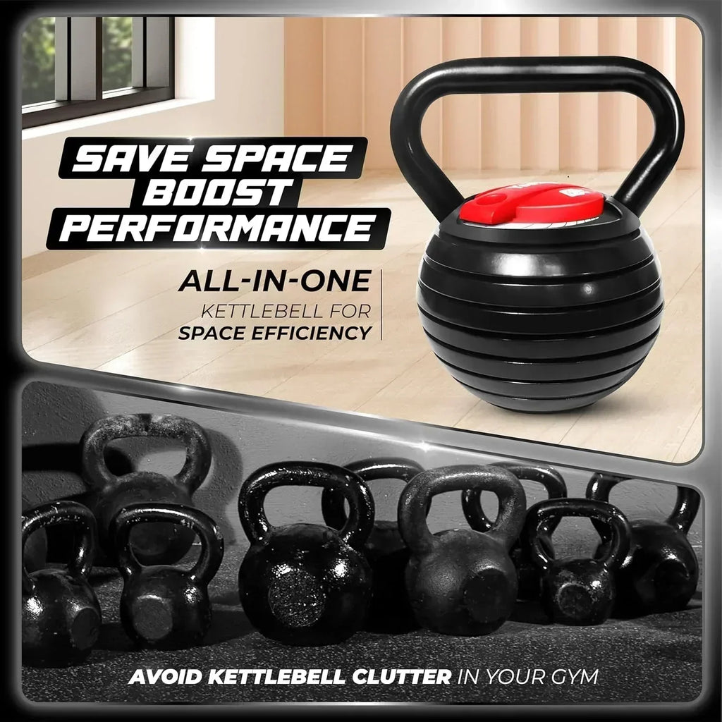 Yes4All Adjustable Kettlebell Kettle Grip Kettlebell Handle Convert to Kettlebells Weight Set