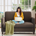 Loveseat Sofa 51 Love Seat Comfy Corduroy Small Loveseat Tool-Free Setup Couch