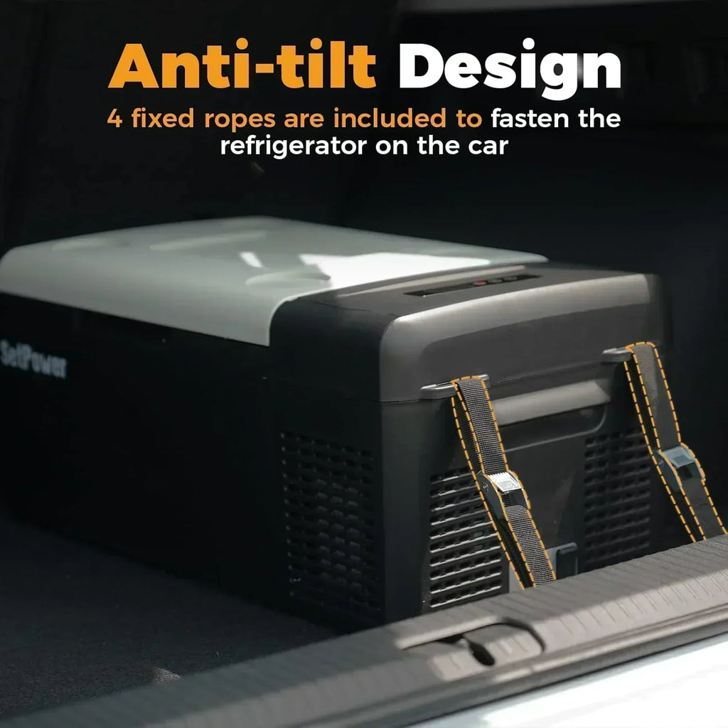 12V Refrigerator 21 Quart Portable Freezer 50 Hours Keep Cool Electric Cooler Car Refrigerator