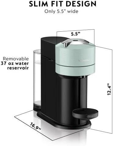 Nespresso Vertuo Next Coffee and Espresso Maker by De'Longhi, White