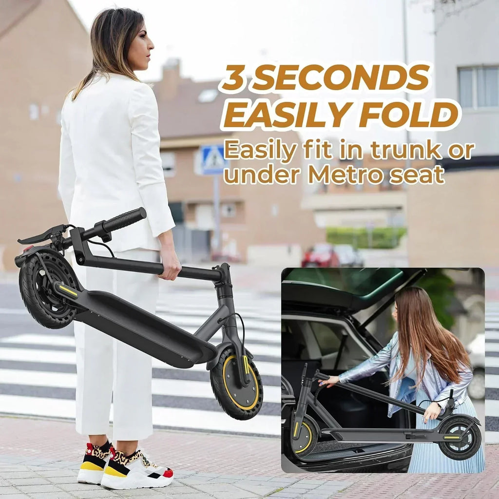 Electric Scooter 350W/500W Motor Top Speed 19/22 mph Max 16/23/28Miles Ranges Foldable E Scooter