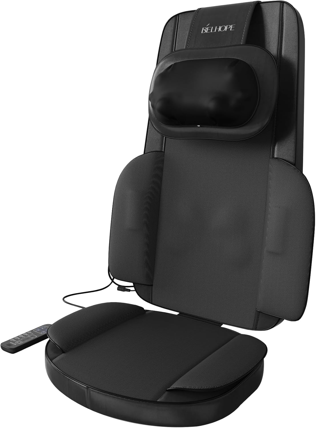 Shiatsu Neck and Back Massager with Heat, 4D Kneading Back Massager for Pain Relief Deep Tissue, Comfortable Back Massage for Chair, Massager for Home Office, Christmas Gifts for Women Men Parents