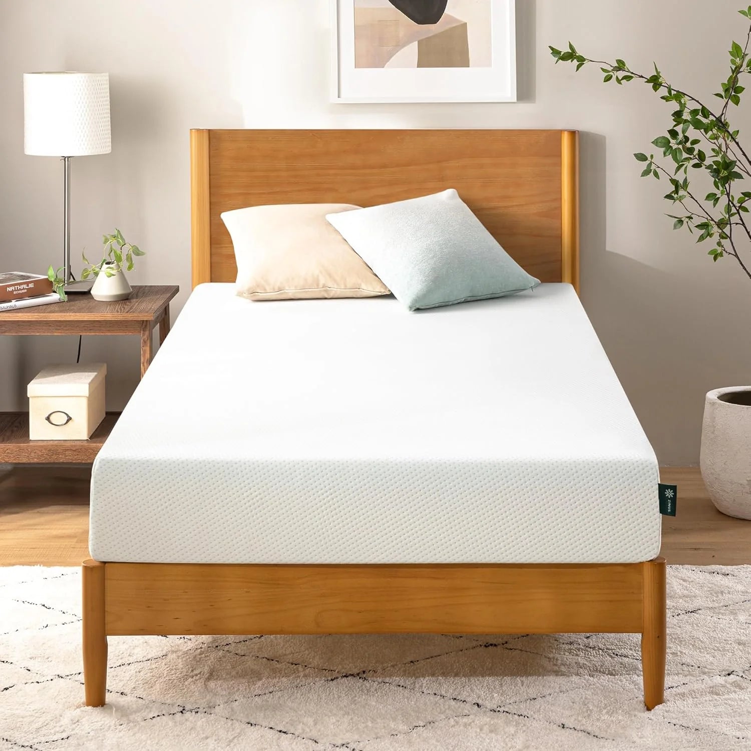 Zinus Lumbar+ Premium 14 Inch Memory Foam Mattress, Lumbar Support, Targeted Pressure Relief, Cooling Gel and Green Tea, Cool-to-The-Touch Cover, Medium Firm Feel, CertiPUR US Certified, King