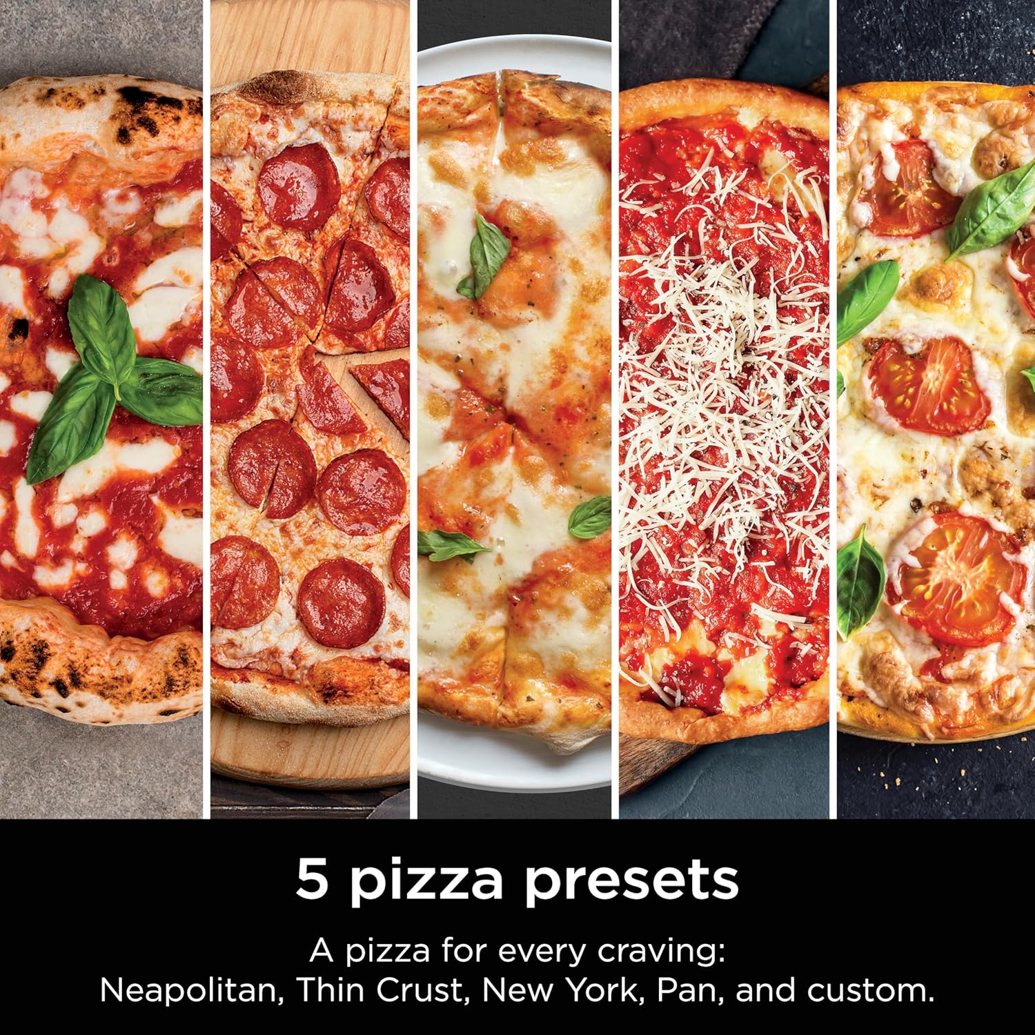 Ninja Artisan Outdoor Pizza Oven 12-inch 3-minute Pizza Neapolitan Thin Crust New York Chicago