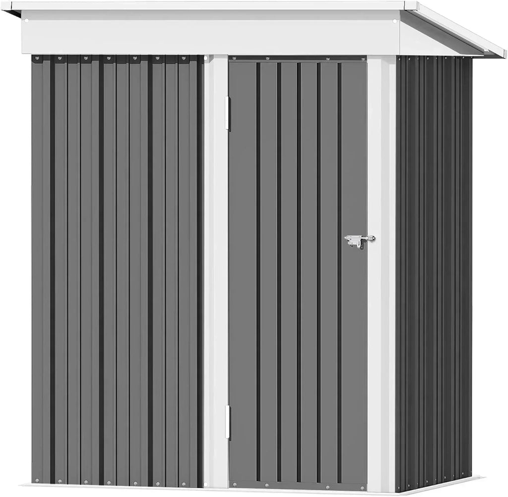 Devoko Outdoor Storage Shed Lockable Metal Garden Shed Steel Anti-Corrosion Storage House