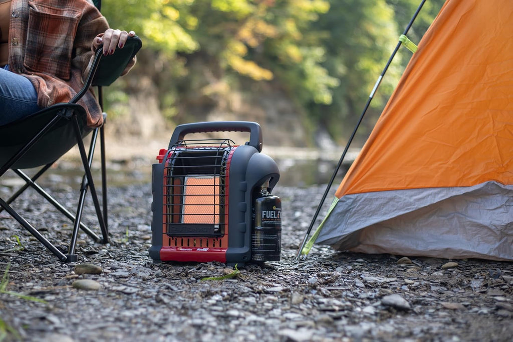 Portable Propane Radiant Heater, 4,000-9,000 BTU, for campers, workshops, patios, and more
