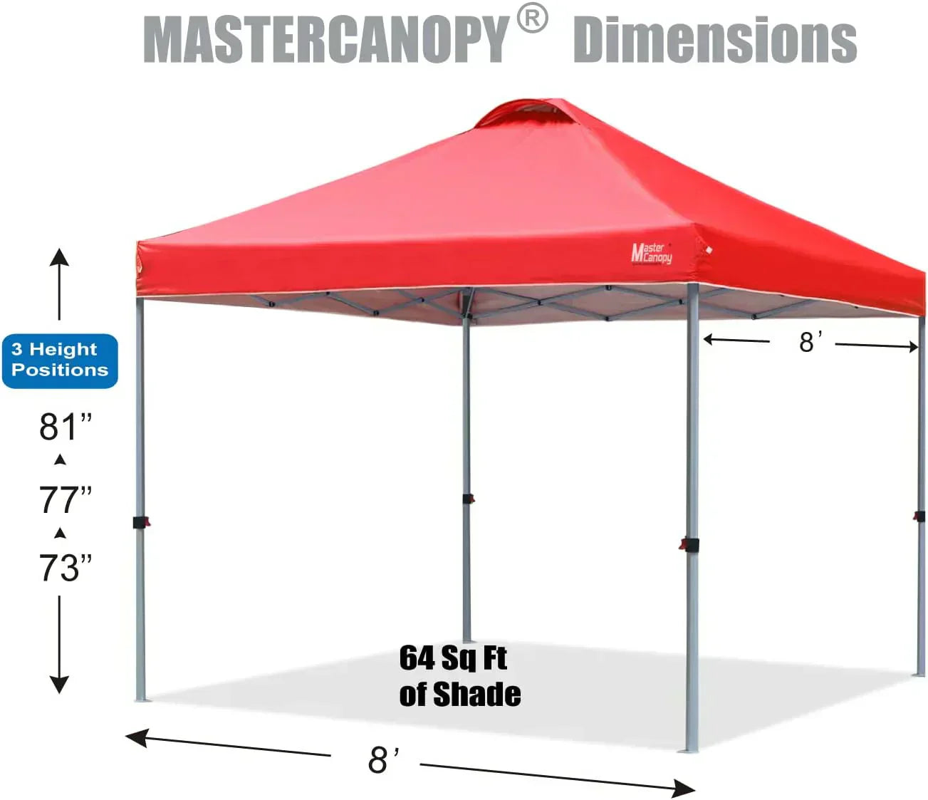 Durable Pop-up Canopy Tent with Roller Bag (10x10 Black)