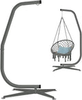 Best Choice Products Metal Hanging Hammock C-Stand for Chair Weather Resistant Finish