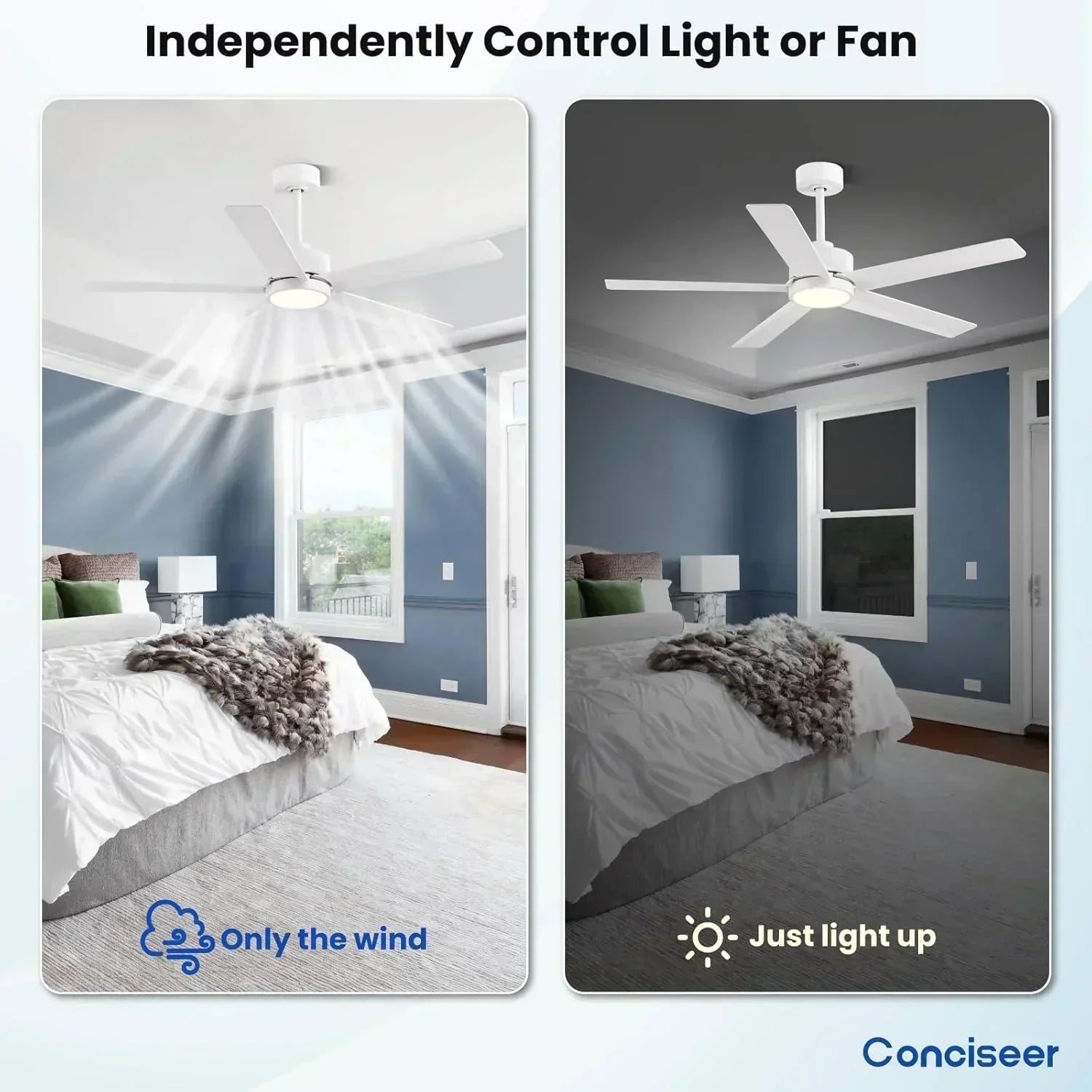 Modern ceiling fan 72 inch bedroom living room library cafe outdoor/industrial