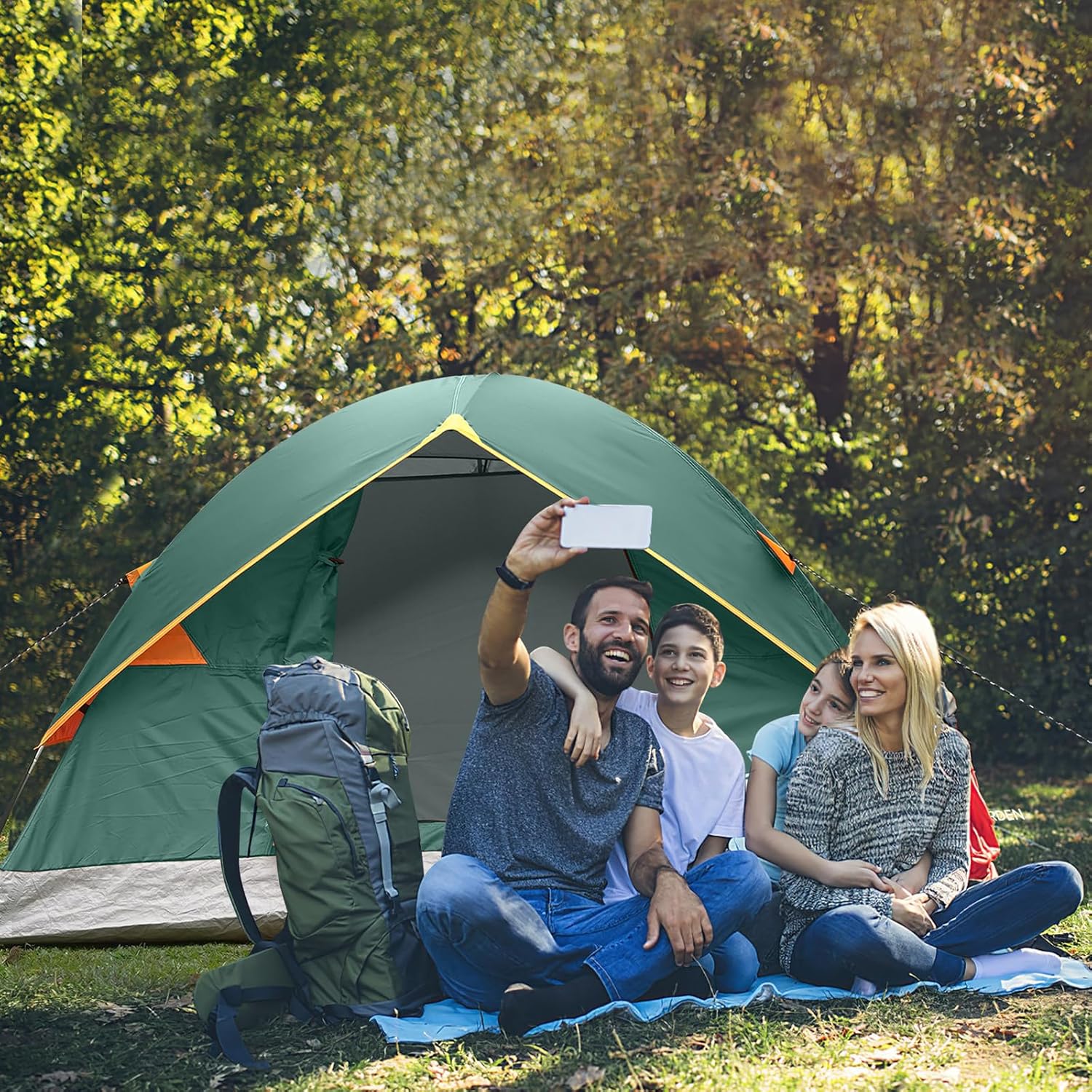 Camping Tent 2/3/4/6 Person Dome Tent Portable Camping Tent Outdoor and Backpacking Beach