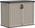 Devoko Outdoor Storage Cabinet 26 Cu Ft with Lockable Doors Horizontal Storage Shed Waterproof