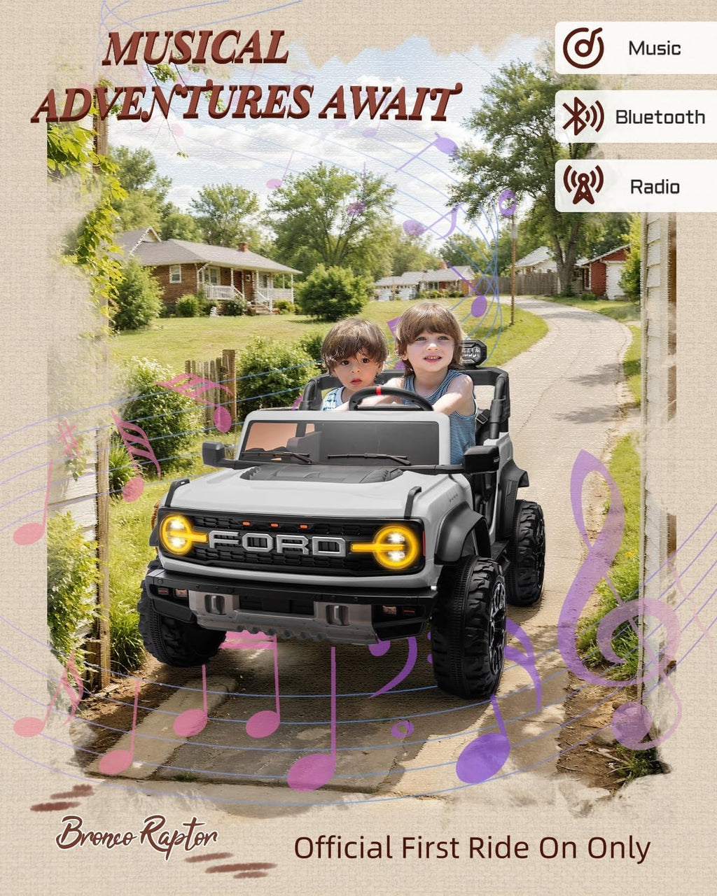 Kids Pink Ride-On Truck Battery Powered Electric Toy Car