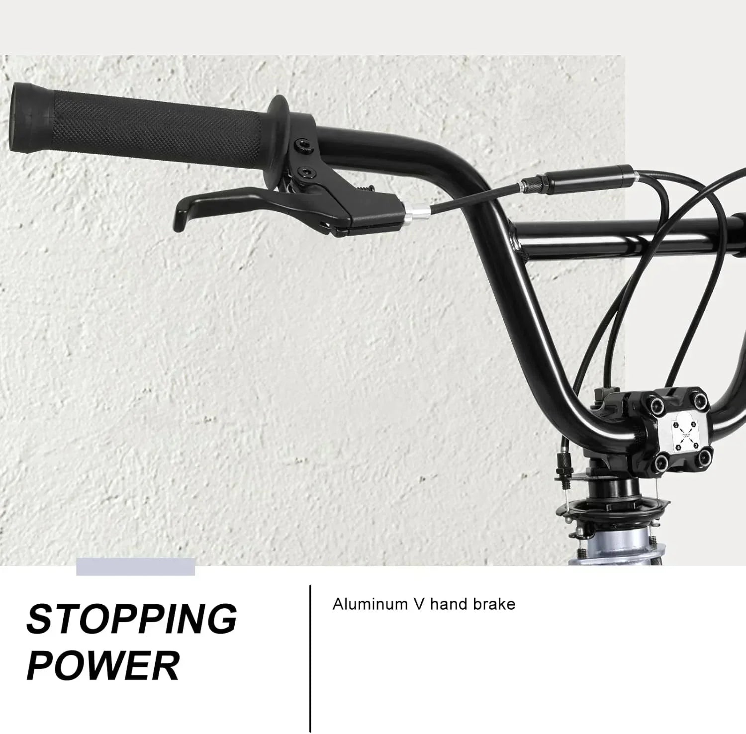WEIZE Freestyle BMX Bicycle 20 Inch Stunt Bike for Kids and Adults Men and Women High Strength