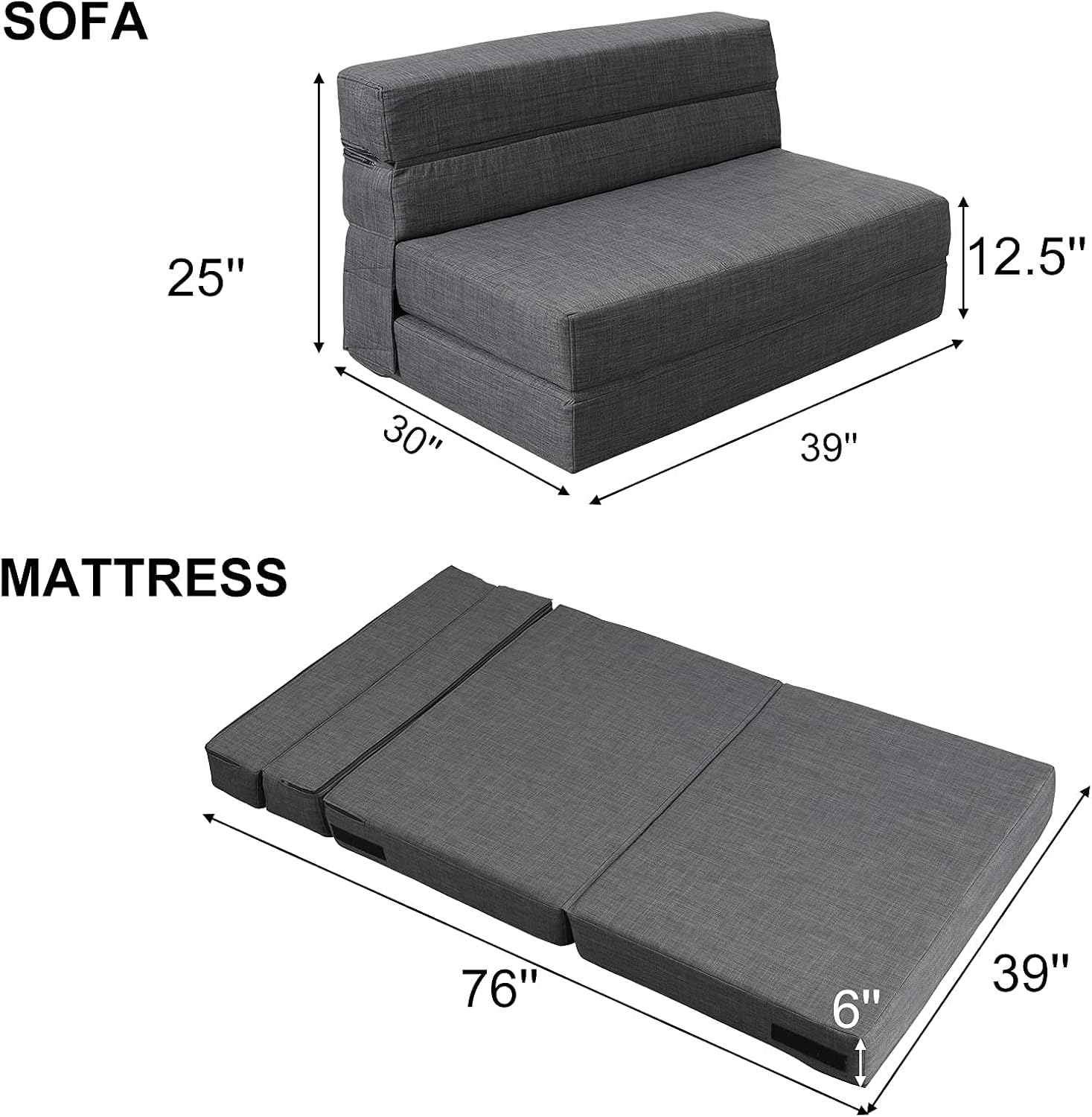 60 inch pull out sofa bed memory foam sofa with 2 pillows futon bed guest bed and pull out sofa