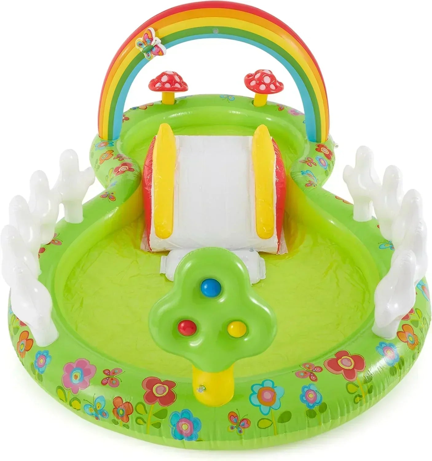 Intex 96 x 78 x 28 Inflatable Jungle Adventure Play Center Spray Kiddie Pool Water Slide