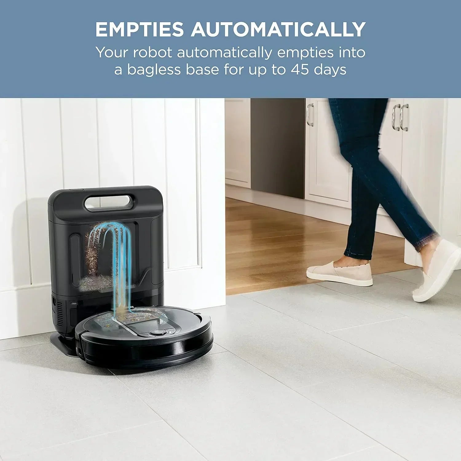 Robot Vacuum & Mop Combo Powerful Suction Matrix Plus 60-Day Debris Capacity