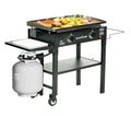 Blackstone 1853 Flat Top Gas Grill 2 Burner Propane Fuelled Rear Grease Management System