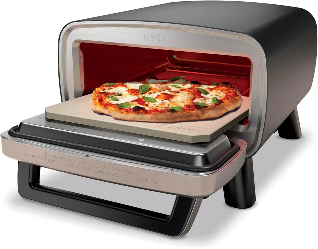 Ninja Artisan Outdoor Pizza Oven, 12-inch, 3-minute Pizza, Neapolitan, Thin Crust