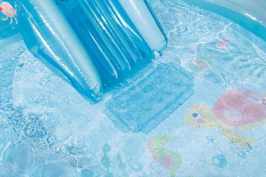 Intex 96 x 78 x 28 Inflatable Jungle Adventure Play Center Spray Kiddie Pool Water Slide