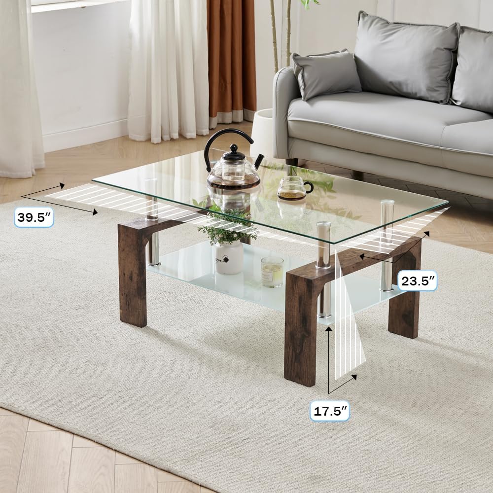 Living Room Rectangle Coffee Table Tea Table Suitable for Waiting Room Modern Side Coffee Table