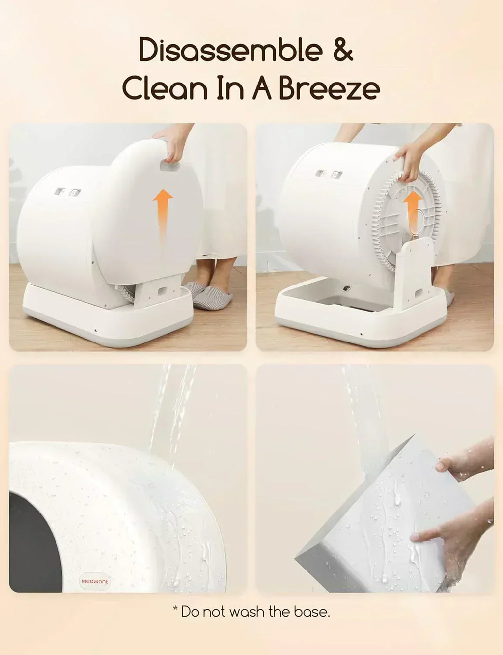 Self-Cleaning Cat Litter Box Integrated Safety Protection Automatic Cat Litter Box for Multi Cats