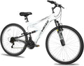 WEIZE Mountain Bike 26 27.5 inch Outdoor Hybrid Bikes 18-Speed High-Carbon Steel Full Suspension